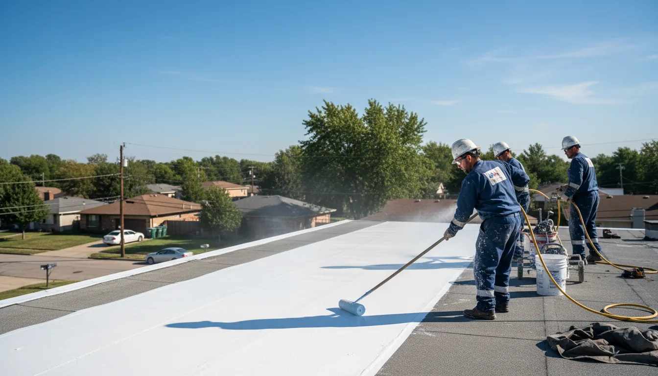Commercial roof coating in Winthrop, NY near me